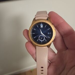 Gold and Pink Samsung Galaxy Watch 42mm